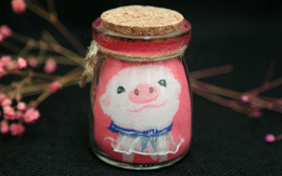 《小猪猪》沙瓶画