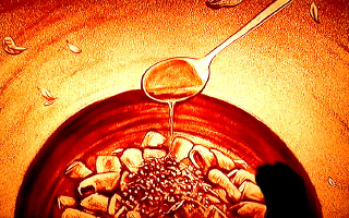 餐饮沙画视频《西贝莜面村》