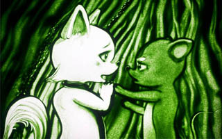 求婚沙画视频《猫鼠爱情》