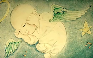 宝宝宴沙画视频《梦中的你》