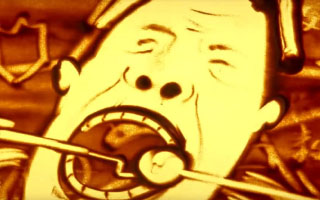 贝康美口腔种植沙画演出